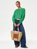 Pure Cotton Broderie Blouse