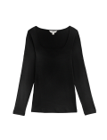 Pure Cotton Square Neck Slim Fit Top