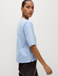 Pure Cotton Crew Neck Boxy T-Shirt