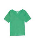 Linen Blend V-Neck Top