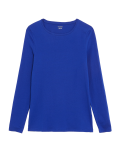 Cotton Rich Slim Fit Long Sleeve Top