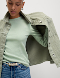 Cotton Rich Ribbed Garment Dye Top