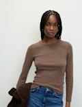 Cotton Rich Ribbed Garment Dye Top