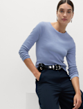 Cotton Rich Ribbed Garment Dye Top