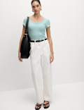 Cotton Rich Slim Fit Secret Support Top