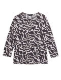 Printed Relaxed Longline Top