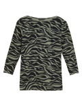 Cotton Rich Printed Slim Fit Top