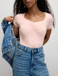 Sweetheart Neck Slim Top