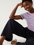 Cotton Rich Striped Slim Fit T-Shirt