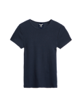 Cotton Rich Ribbed Slim Fit T-Shirt