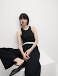 Cotton Rich Ribbed Racer Back Vest