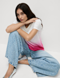 Pure Cotton Tie Dye Ombre Tee