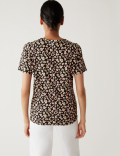 Cotton Rich Printed Slim Fit T-Shirt