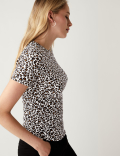 Cotton Rich Printed Slim Fit T-Shirt