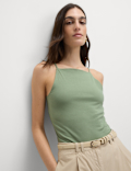 Cotton Rich Racer Neck Vest