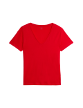 Pure Cotton V-Neck T-Shirt