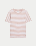 Pure Cotton Striped Everyday Fit T-Shirt