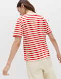 Pure Cotton Striped Everyday Fit T-Shirt