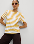 Pure Cotton Striped Everyday Fit T-Shirt