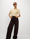 Pure Cotton Striped Everyday Fit T-Shirt