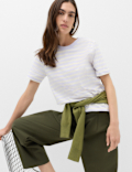 Pure Cotton Striped Everyday Fit T-Shirt
