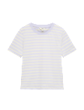 Pure Cotton Striped Everyday Fit T-Shirt