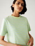 Pure Cotton Striped Everyday Fit T-Shirt