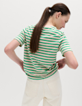 Pure Cotton Striped Everyday Fit T-Shirt