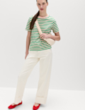 Pure Cotton Striped Everyday Fit T-Shirt