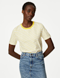 Pure Cotton Striped Everyday Fit T-Shirt
