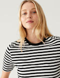 Pure Cotton Striped Everyday Fit T-Shirt