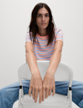 Pure Cotton Striped Everyday Fit T-Shirt