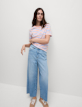 Pure Cotton Striped Everyday Fit T-Shirt