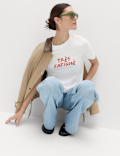 Pure Cotton Striped Everyday Fit T-Shirt