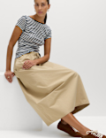 Pure Cotton Short Sleeve Scoop Back T-Shirt