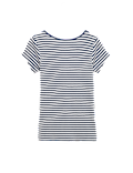 Pure Cotton Short Sleeve Scoop Back T-Shirt