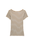 Pure Cotton Short Sleeve Scoop Back T-Shirt