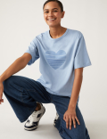 Pure Cotton Printed Oversized T-Shirt