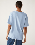 Pure Cotton Printed Oversized T-Shirt