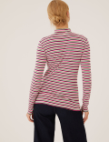 Cotton Rich Striped Slim Fit Top