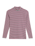 Cotton Rich Striped Slim Fit Top