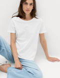 Pure Cotton Crew Neck T-Shirt