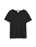 Pure Cotton Crew Neck T-Shirt