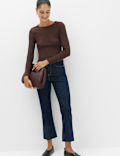 Cotton Rich Ribbed Regular Fit Top