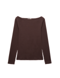 Cotton Rich Premium Slash Neck Top