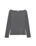 Cotton Rich Premium Slash Neck Top