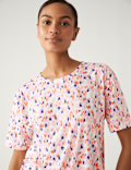 Printed Crew Neck Relaxed T-Shirt