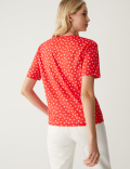 Printed Crew Neck Relaxed T-Shirt