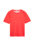 Printed Crew Neck Relaxed T-Shirt