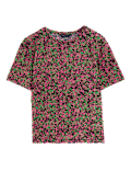 Printed Crew Neck Relaxed T-Shirt